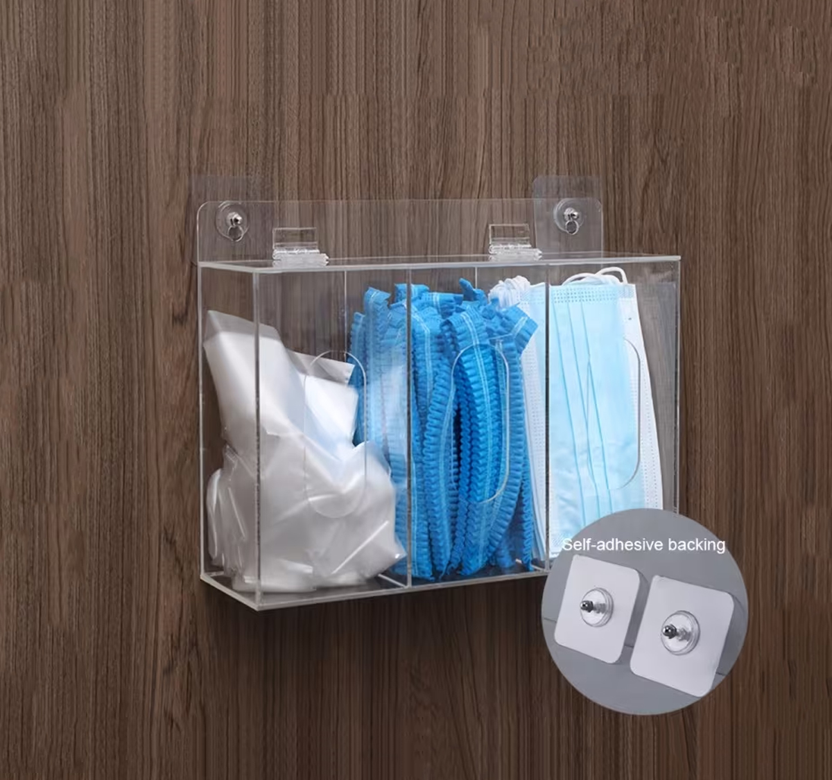 glove-holder-mask-storage-box-wall-mounted-gloves-dispenser-1 Glove Holder Mask Storage Box Wall Mounted Gloves Dispenser